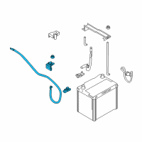 OEM 2016 Infiniti Q50 Cable Assy-Battery To Starter Motor Diagram - 24110-4GA0C