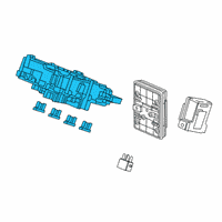 OEM 2017 Honda Civic Box Assembly, Fuse Diagram - 38200-TEA-A11