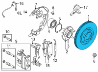 OEM 2022 Lincoln Corsair ROTOR ASY - BRAKE Diagram - LX6Z-1125-M