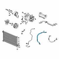 OEM 2015 Acura ILX Hose Assembly, Suction Diagram - 80312-TX7-A01