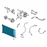 OEM 2015 Acura ILX Condenser Diagram - 80110-TV9-A01