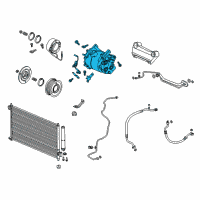 OEM Acura ILX Compressor Complete Diagram - 38810-R4H-A01