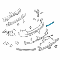 OEM 2012 Lincoln MKX Reflector Diagram - BA1Z-13A565-A