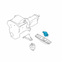 OEM 2019 Infiniti Q50 Insulator-Engine Mounting, Rear Diagram - 11320-4GA0A