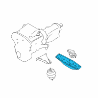 OEM 2012 Infiniti M56 Member Engine Mounting Rear Diagram - 11331-1MC0A