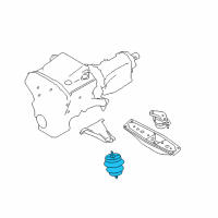 OEM 2015 Infiniti Q70L INSULATOR - Engine Mounting, Front Diagram - 11220-1MC0A