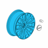 OEM 2019 Chevrolet Silverado 1500 Wheel, Alloy Diagram - 84253949