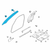 OEM 2015 Scion FR-S Weatherstrip Pillar Trim Diagram - SU003-03225