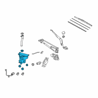 OEM Lexus GX460 Jar, HEADLAMP Cleaner Diagram - 85355-60240