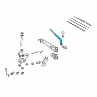 OEM 2021 Lexus GX460 Windshield Wiper Arm Assembly, Right Diagram - 85211-60310