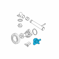 OEM Saturn LW300 Water Pump Diagram - 9152407