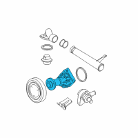 OEM Cadillac Catera Water Pump Diagram - 55352002