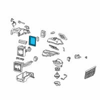 OEM 2002 Ford Thunderbird Evaporator Core Seal Diagram - XW4Z-19A672-BA