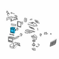 OEM 2002 Ford Thunderbird Evaporator Core Diagram - 6W4Z-19860-A