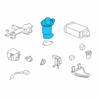 OEM 1998 Honda Accord Valve Set, EGR Diagram - 18011-P8A-A00