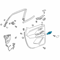 OEM 2018 Chevrolet Traverse Handle, Inside Diagram - 84209816