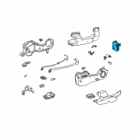 OEM Toyota Sienna EVAPORATOR Sub-Assembly Diagram - 88501-08030