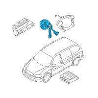 OEM 2005 Kia Sedona Src Assembly Diagram - 0K58T66126