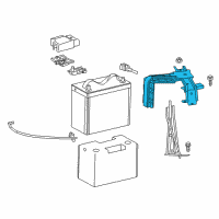 OEM Toyota RAV4 Hold Down Clamp Diagram - 74404-42240