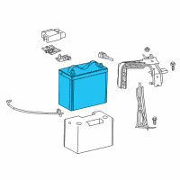 OEM Toyota Camry Battery Diagram - 28800-28100