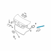 OEM 2006 Hyundai Azera LIFTER-Trunk Lid Diagram - 81771-3L000