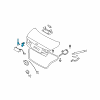 OEM Hyundai Trunk Lid Lock Assembly Diagram - 81250-3LA00