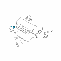 OEM 2009 Hyundai Azera Trunk Lid Lock Assembly Diagram - 81250-3LA10