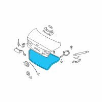 OEM 2011 Hyundai Azera Weatherstrip-Trunk Lid Opening Diagram - 87321-3L000