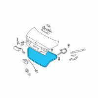 OEM 2006 Hyundai Azera Weatherstrip-Trunk Lid Opening Diagram - 87321-3L000