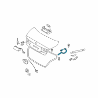 OEM 2010 Hyundai Azera Hinge Assembly-Trunk Lid, LH Diagram - 79210-3L000