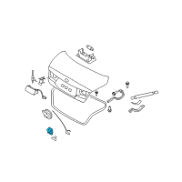 OEM 2009 Hyundai Azera Trunk Lid Crank And Latch Assembly Diagram - 81220-3L010