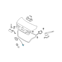 OEM Hyundai Cable Assembly-Trunk Lid Inside Diagram - 81242-3L000