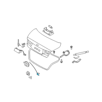 OEM 2010 Hyundai Azera Cable Assembly-Trunk Lid Inside Diagram - 81242-3L000