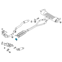 OEM 2017 Lincoln Continental Front Pipe Clamp Diagram - GD9Z-5A231-A