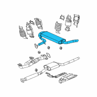 OEM 2006 Saturn Vue Muffler Diagram - 15898908