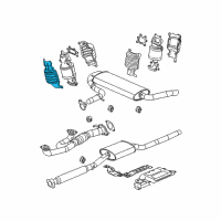 OEM Saturn Vue Shield-Catalytic Converter Insulator Heat Diagram - 12581990