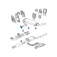 OEM 2006 Saturn Vue Exhaust Clamp Diagram - 15595047