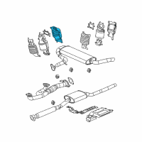 OEM 2005 Saturn Vue Shield-Catalytic Converter Insulator Heat Diagram - 12581989