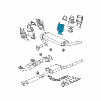 OEM Saturn Vue Shield-Catalytic Converter Insulator Heat Diagram - 12581991