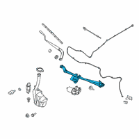 OEM Ford Wiper Linkage Diagram - FR3Z-17566-A