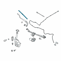 OEM 2019 Ford Mustang Wiper Blade Diagram - FR3Z-17528-A