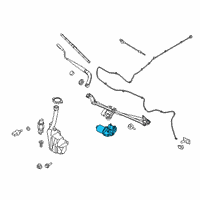 OEM Ford Mustang Wiper Motor Diagram - FR3Z-17508-A