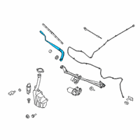 OEM 2017 Ford Mustang Wiper Arm Diagram - FR3Z-17526-A