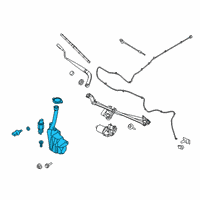 OEM Ford Mustang Washer Reservoir Diagram - JR3Z-17618-B