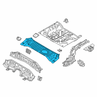 OEM 2020 Nissan Kicks Floor-Rear, Front Diagram - G4512-5RLMA