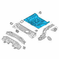 OEM Nissan Kicks Floor-Rear, Rear Diagram - G4514-5RLMA