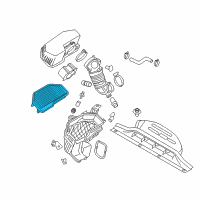 OEM 2013 Hyundai Genesis Coupe Air Cleaner Filter Diagram - 28113-2M200