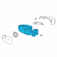 OEM 2015 Ford Focus Mirror Assembly Diagram - F1EZ-17683-R