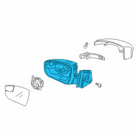 OEM 2016 Ford Focus Mirror Assembly Diagram - F1EZ-17683-R