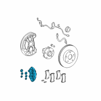 OEM 2008 Lexus IS F Driver Disc Brake Cylinder Assembly Diagram - 47750-0W030